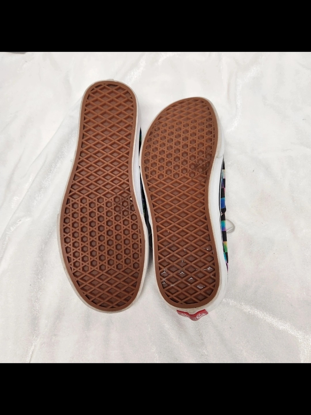 Vans Multicolor Iridescent Checkerboard Low-Top Sneakers - Picture 7 of 7